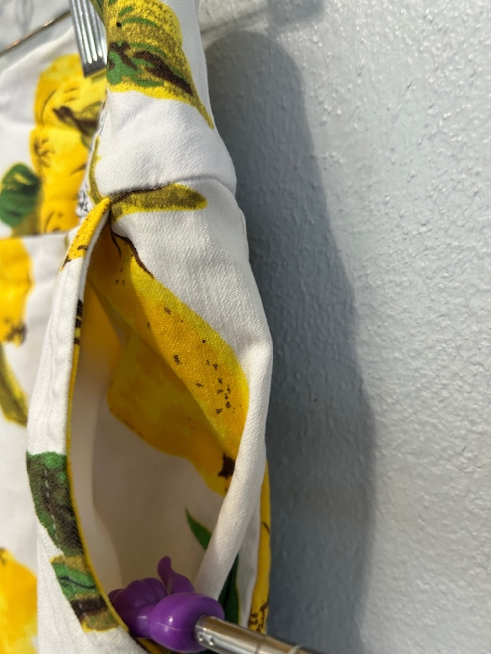 Up! Women’s Lemon Print Cotton Skort - White & Yellow. Size 4 - Picture 5 of 9